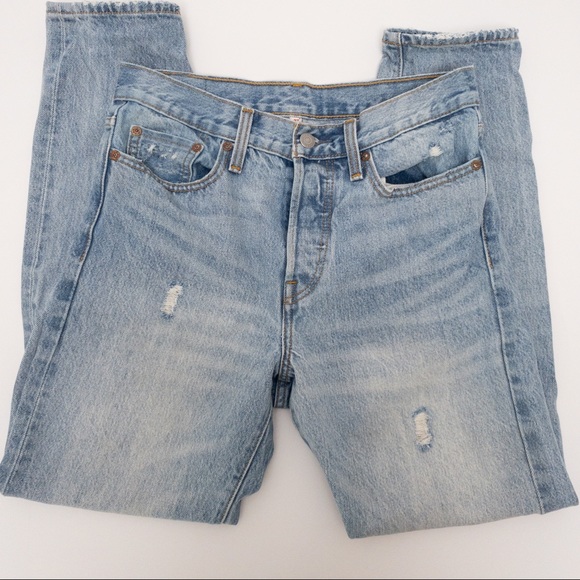 LEVI’S straight leg mom jean Wedgie Icon Selvedge Jeans in Desert Delta - Picture 9 of 12